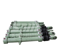 Hydraulic cylinder with valve block